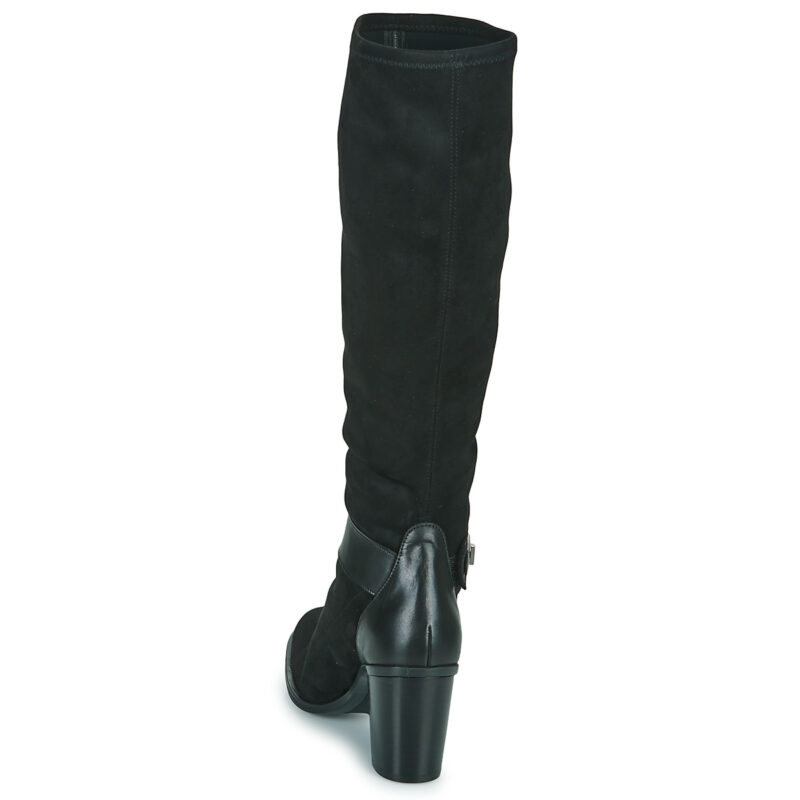 Otess / Zoï  12520-LICRA-ANIL-NOIR  Nero -  Stivali con tacco  Donna - 5