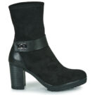 Otess / Zo&iuml; 12600-LICRA-ANIL-NOIR Nero Stivaletti Donna - 2