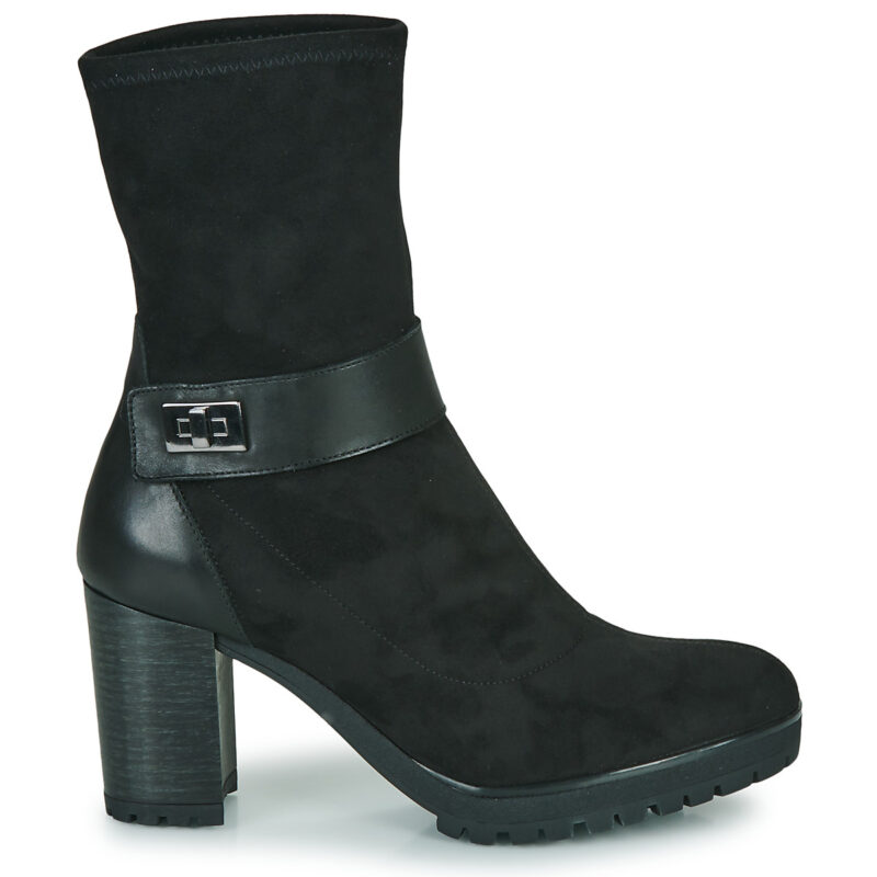 Otess / Zo&iuml; 12600-LICRA-ANIL-NOIR Nero Stivaletti Donna - 2