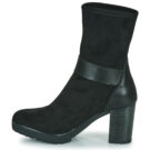 Otess / Zo&iuml; 12600-LICRA-ANIL-NOIR Nero Stivaletti Donna - 4