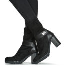 Otess / Zo&iuml; 12600-LICRA-ANIL-NOIR Nero Stivaletti Donna - 8