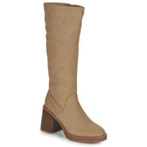 Moony Mood  VAMOS  Beige -  Stivali con tacco  Donna