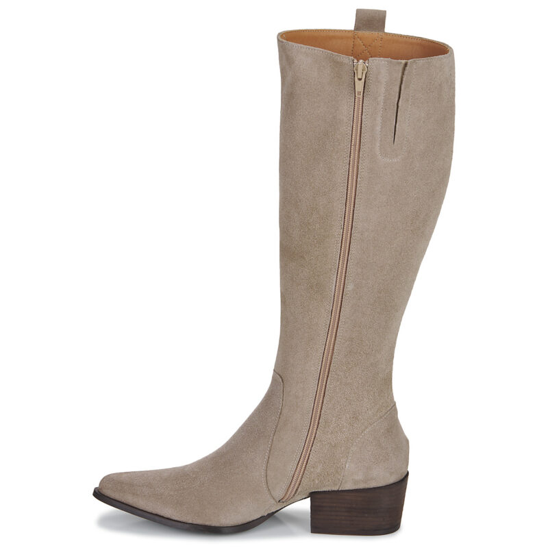 Betty London LINDA Beige Heeled Boots Women - 4