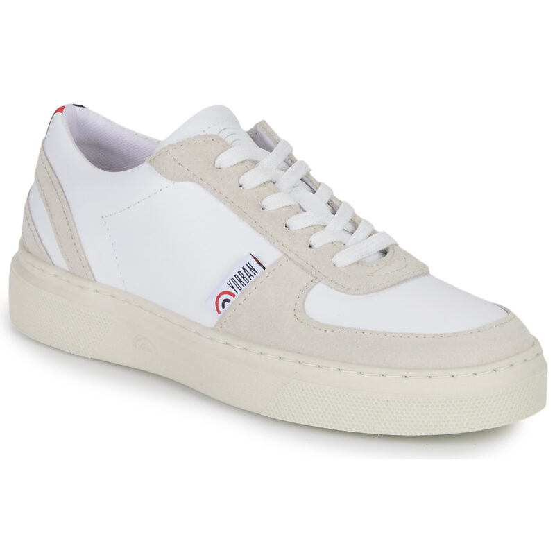 Yurban BRIXTON Wei&szlig;e Low-Sneaker f&uuml;r Damen - Gr&ouml;&szlig;e 1