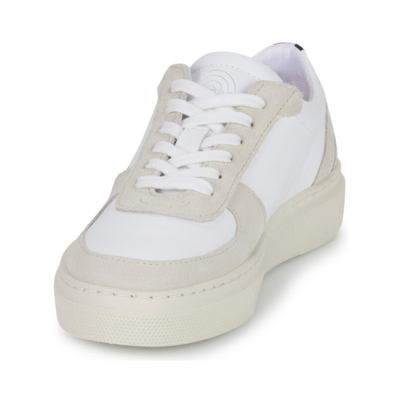 Yurban BRIXTON Wei&szlig;e Low-Sneaker f&uuml;r Damen - Gr&ouml;&szlig;e 3