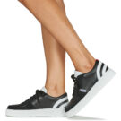 Yurban BRIXTON Schwarze Low-Sneaker f&uuml;r Damen - Gr&ouml;&szlig;e 8