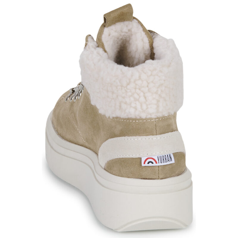 Yurban GRENOBLE Beige High Sneakers Damen - 5