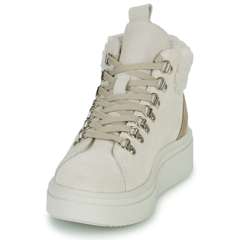 Yurban GRENOBLE Wei&szlig; High-Top-Sneaker Damen - 3