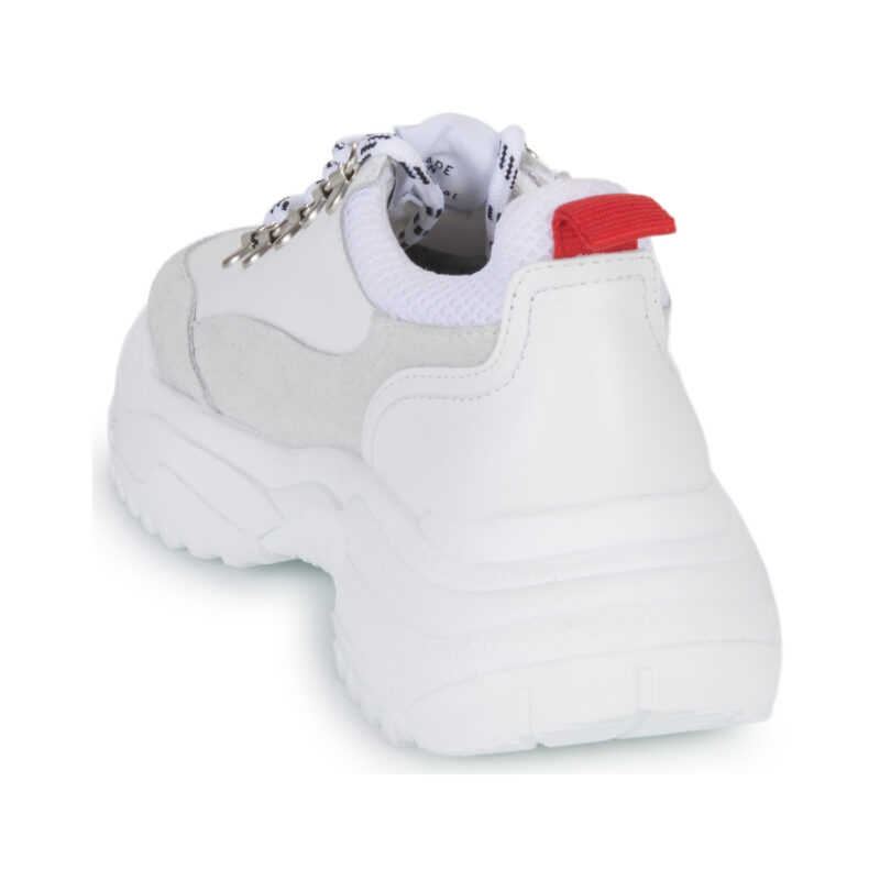 Yurban ROMA Wei&szlig;e Low-Top-Sneaker f&uuml;r Damen - Gr&ouml;&szlig;e 5