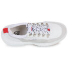 Yurban ROMA Wei&szlig;e Low-Top-Sneaker f&uuml;r Damen - Gr&ouml;&szlig;e 6