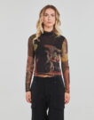T-shirts a maniche lunghe Desigual FRIENDS Nero T-shirts a maniche lunghe Donna - 2