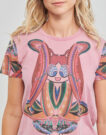 T-shirt Desigual FLOWER Rosa T-shirt maniche corte Donna - 5