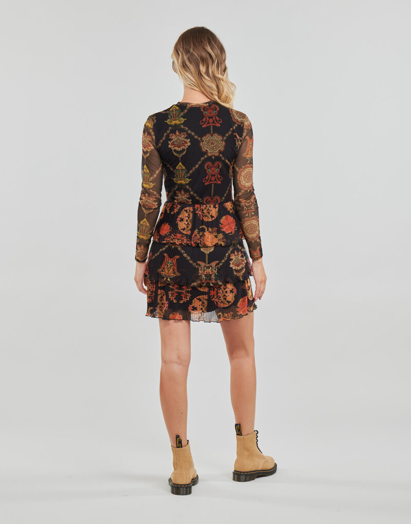 Abito corto Desigual DAPHNE Multicolore Abiti corti Donna - 4