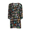 Kurzes Kleid Desigual PRESSO Schwarz Kurze Kleider Damen - 1