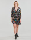Abito corto Desigual STAMP Nero Abiti corti Donna - 2