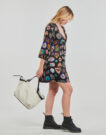 Abito corto Desigual STAMP Nero Abiti corti Donna - 3