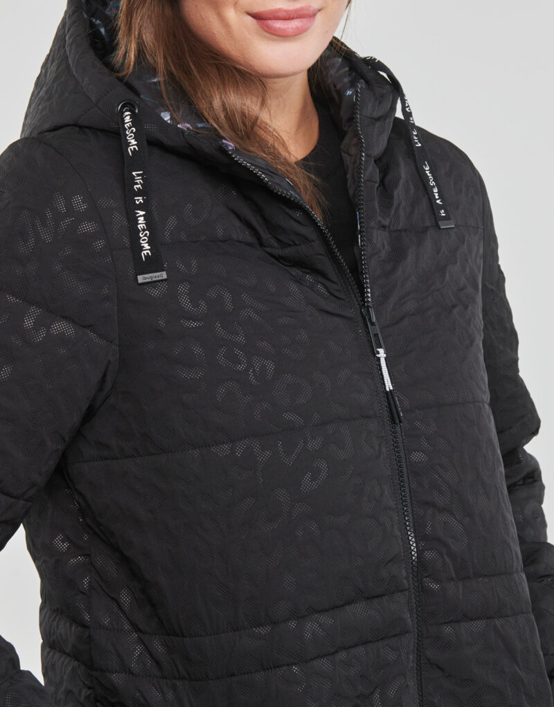 Piumino Desigual KALMAR Nero Piumini Donna - 5