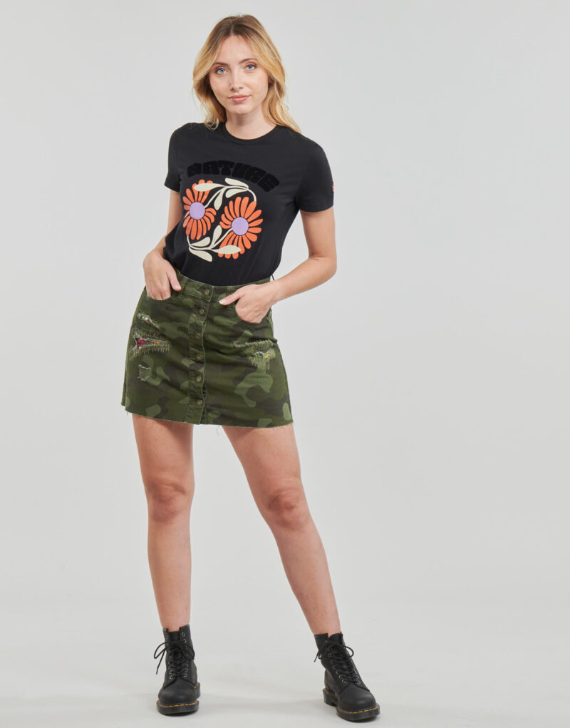 Gonne corte Desigual DUNA Kaki Gonne corte Donna - 2