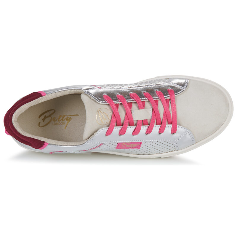 Betty London Baskets basses SANDRA Silver pour femmes - 6