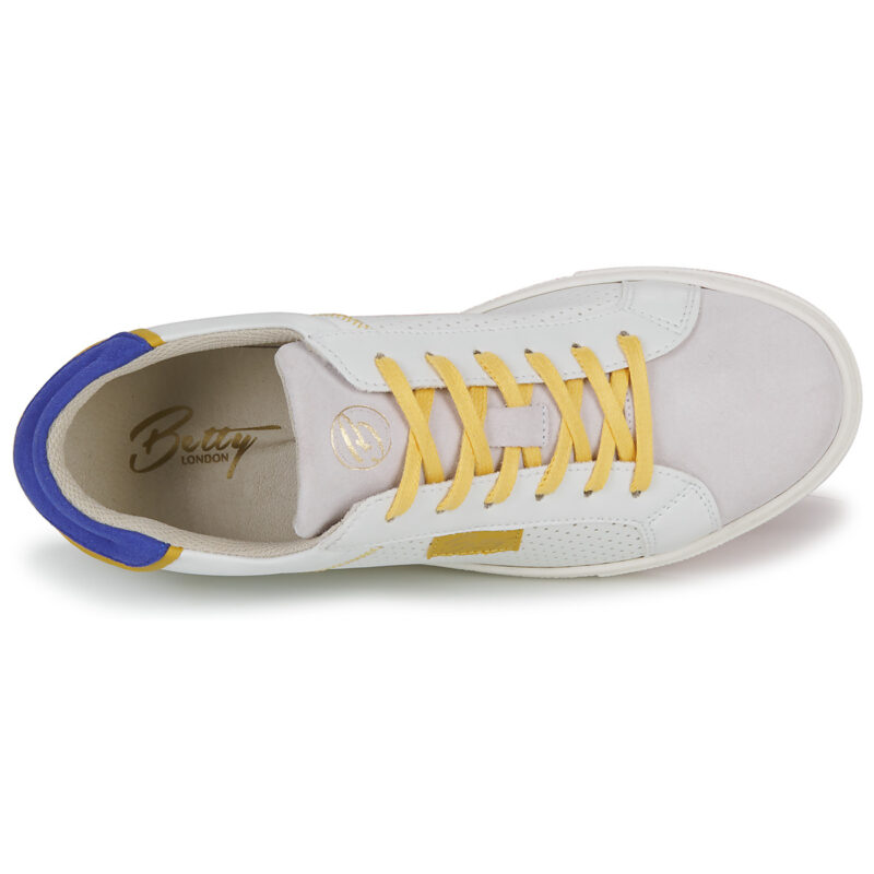 Betty London Baskets basses blanches SANDRA pour femmes - 6