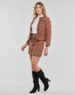 Gonne corte  Moony Mood  LYCERIE  Marrone -  Gonne corte Abbigliamento Donna - 3