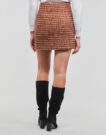 Gonne corte  Moony Mood  LYCERIE  Marrone -  Gonne corte Abbigliamento Donna - 4