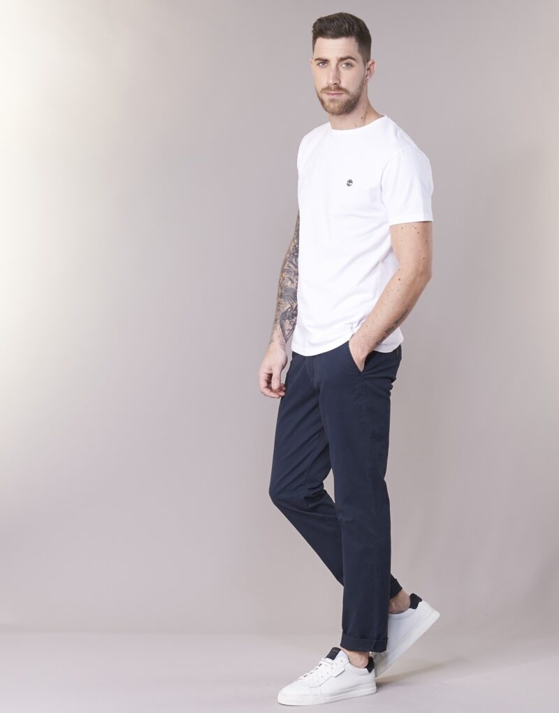 T-shirt Timberland SS DUNSTAN RIVER CREW TEE Bianco T-shirt maniche corte Uomo - 3