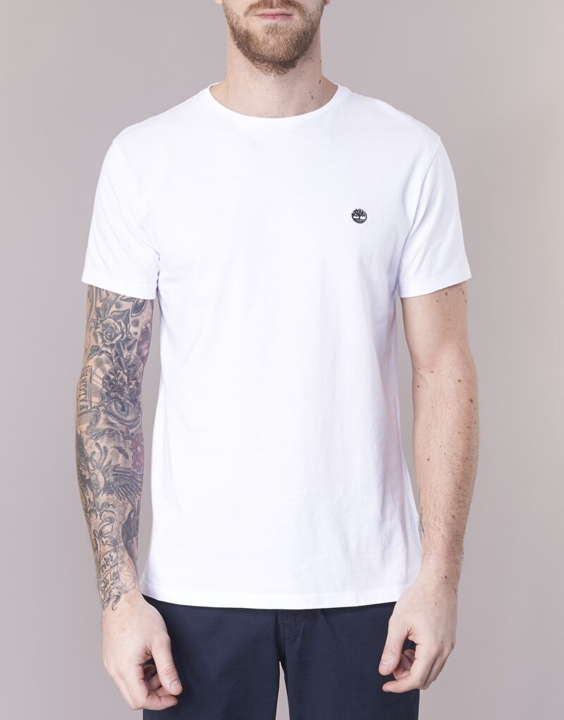 T-shirt Timberland SS DUNSTAN RIVER CREW TEE Bianco T-shirt maniche corte Uomo - 4