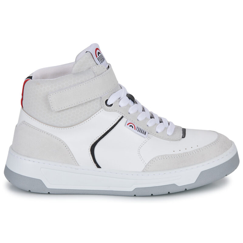 Yurban BROOKLYN White High-Top Sneakers Men - 2