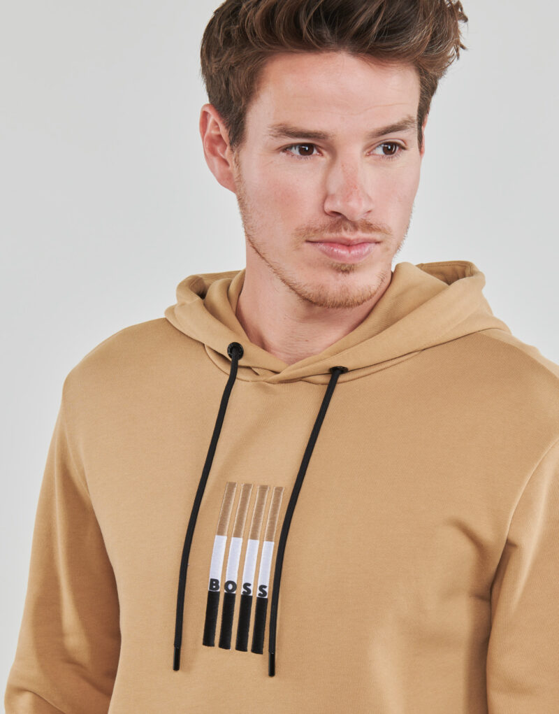 BOSS Seeger 117 Beige Hoodies Men's Hoodies - 5