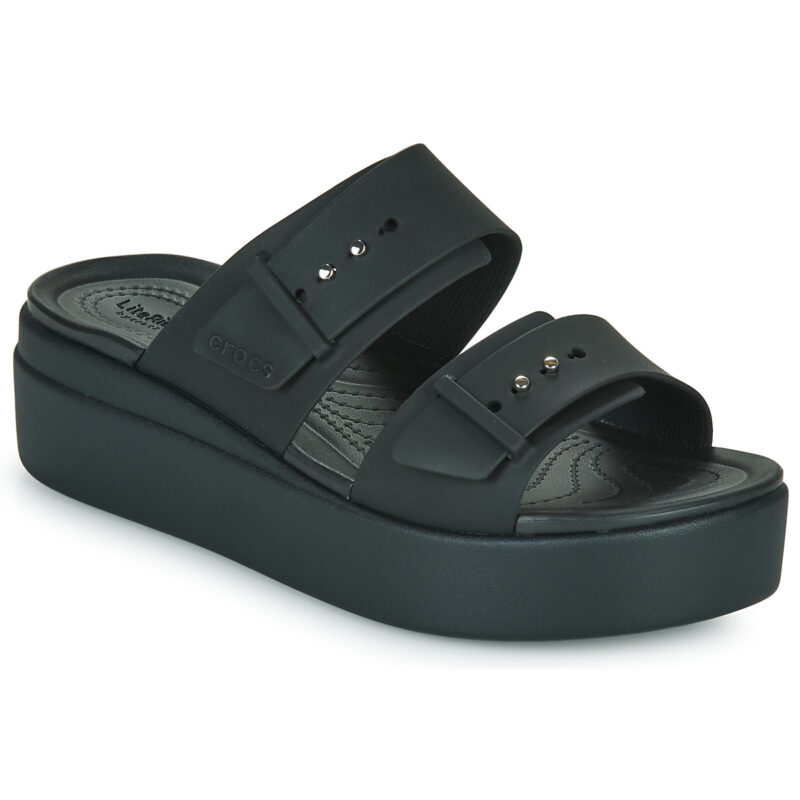 Sandales Crocs CROCS BROOKLYN LOWWDG W noires pour femmes - 1