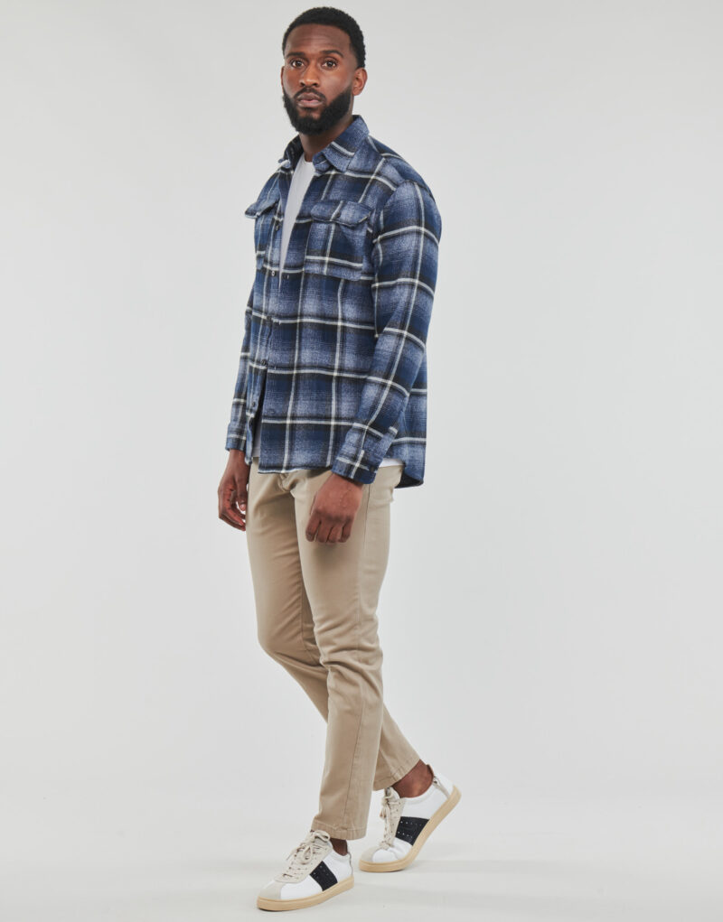 Camicia a maniche lunghe Selected SLHREGSCOT CHECK SHIRT Blu Camicie a maniche lunghe Uomo - 3
