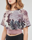 T-shirt  adidas  W AOP CRP TEE  Viola -  T-shirt maniche corte Donna - 5