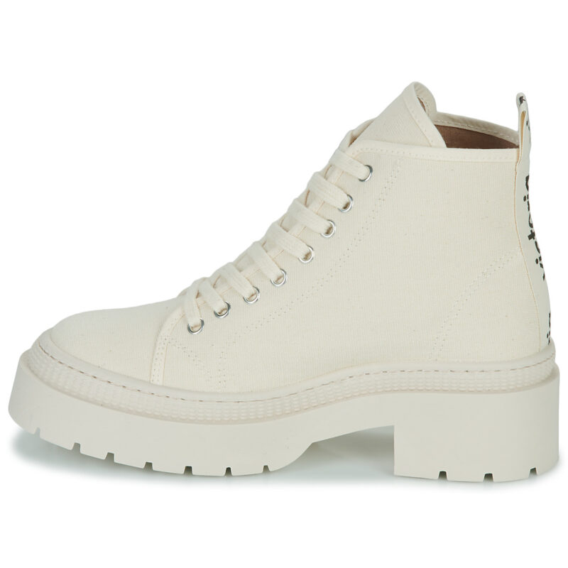 Victoria CIELO LONA Beige Sneakers alte Donna - 4
