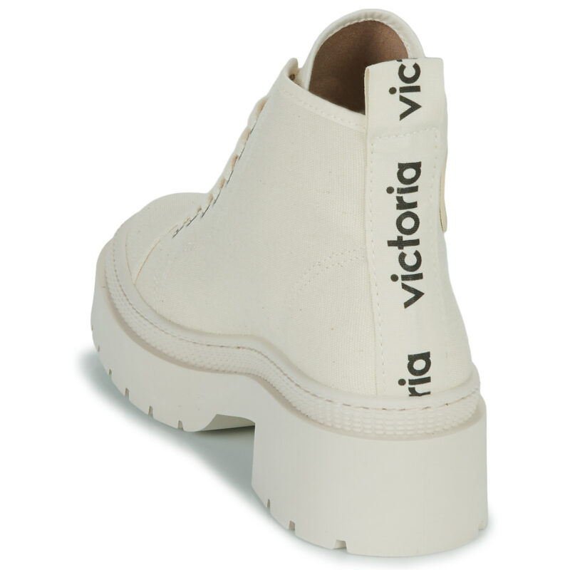 Victoria CIELO LONA Beige Sneakers alte Donna - 5