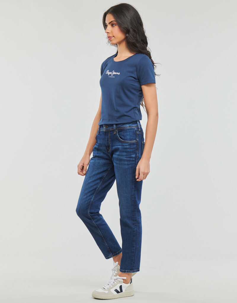 T-Shirt Pepe jeans NEW VIRGINIA Marine T-Shirt kurzarm Damen - 3