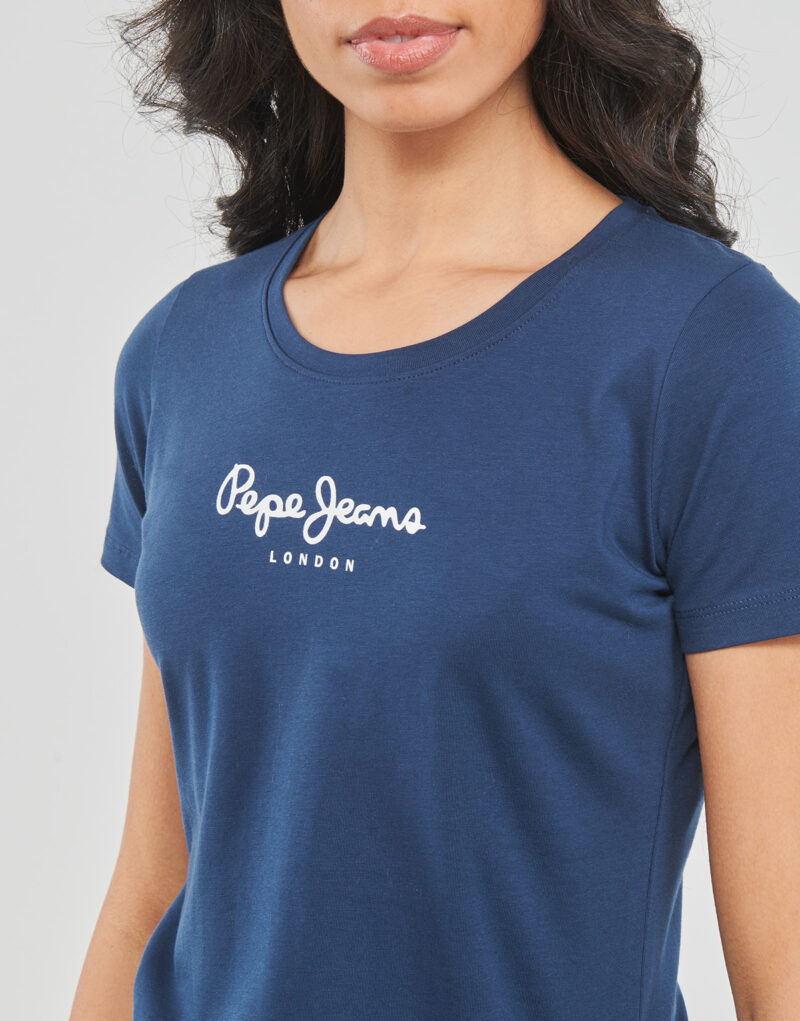 T-Shirt Pepe jeans NEW VIRGINIA Marine T-Shirt kurzarm Damen - 5