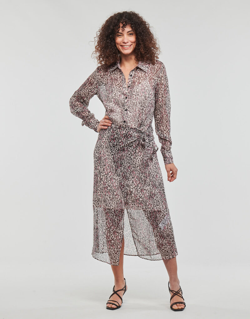 Kleiden Guess LAMA DRESS Multicolore Abiti Lunghi Donna - 2