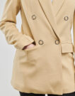 Coat Guess DAFNE BLAZER Beige Giacche Donna - 4