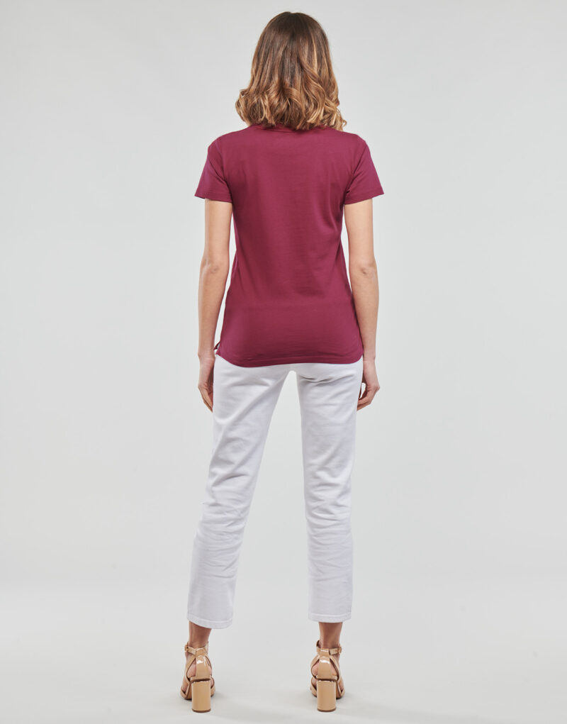 T-shirt Guess T-shirt &agrave; manches courtes SS CN ICON TEE Bordeaux pour femme - 4