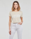 T-Shirt Guess SS CN AURELIA TEE Beige T-shirt maniche corte Donna - 2