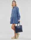 Tommy Jeans TJW CHAMBRAY SHIRT DRESS Blue Short Dresses Women - 3
