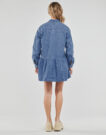 Tommy Jeans TJW CHAMBRAY SHIRT DRESS Blue Short Dresses Women - 4