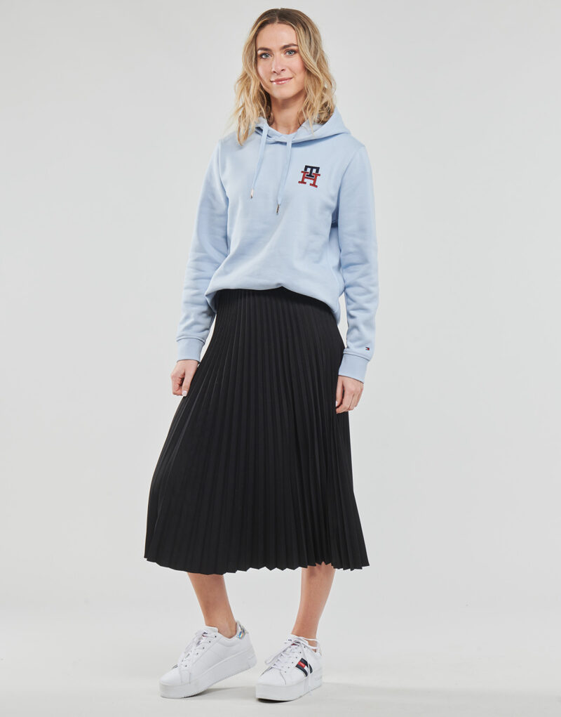 Felpe con cappuccio Tommy Hilfiger REG MONOGRAM EMB HOODIE Blu Felpe con cappuccio Donna - 3