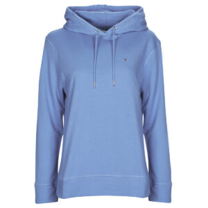 Felpe con cappuccio  Tommy Hilfiger  REGULAR HOODIE  Blu -  Felpe con cappuccio Abbigliamento Donna