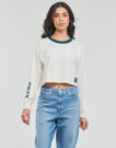 Langarm-T-Shirts Levis GRAPHIC LS CROP REESE Bianco T-shirts a maniche lunghe Donna - 2