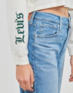 Langarm-T-Shirts Levis GRAPHIC LS CROP REESE Bianco T-shirts a maniche lunghe Donna - 5