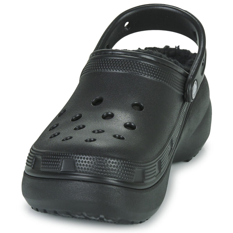 Crocs  Classic Platform Lined Clog W  Nero -  Zoccoli Donna - 3