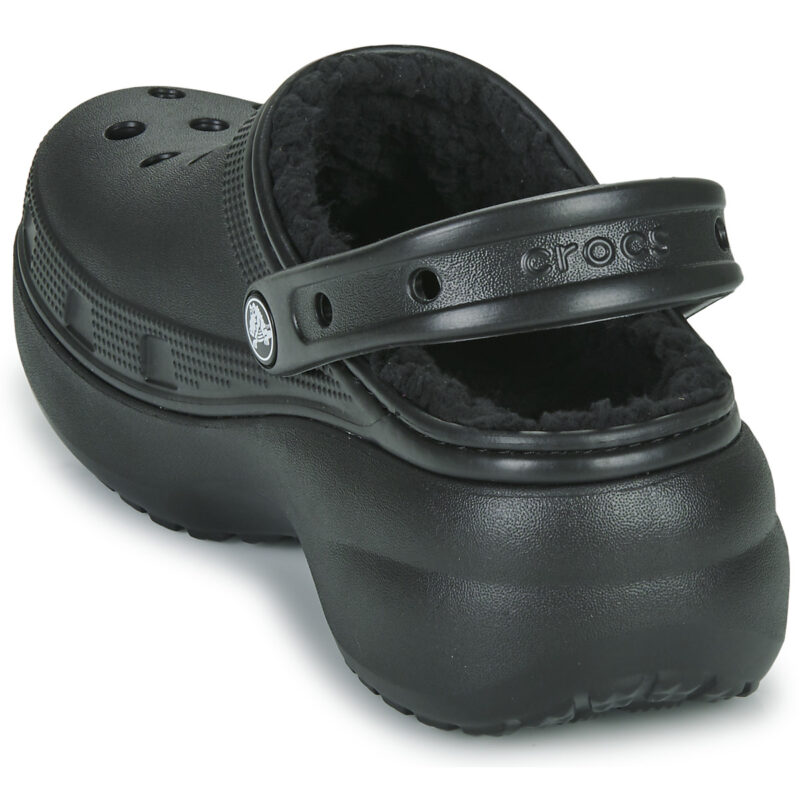 Crocs  Classic Platform Lined Clog W  Nero -  Zoccoli Donna - 5