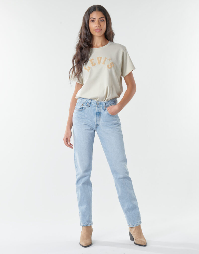 Jeans boyfriend Levis 501 CROP Blu Jeans boyfriend Donna - 2